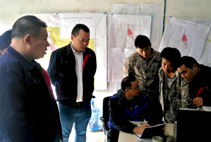 武警黃金地質(zhì)研究所總工程師到貴州開元調(diào)研指導工作——集團董事長許明月赴貴州全程陪同